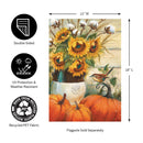 Cotton & Sunflowers Suede Garden Flag_x000D_