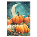 Watercolor Pumpkin Patch Suede Garden Flag_x000D_