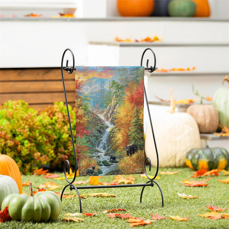 Golden Adventure Suede Garden Flag