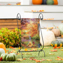 Sunset Paradise Suede Garden Flag