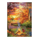 Sunset Paradise Suede Garden Flag