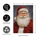 Joyful Santa Suede Garden Flag_x000D_