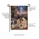 Brilliant Nativity Suede Garden Flag_x000D_