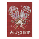 Floral Snowshoe Suede Garden Flag