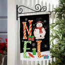 Noel Snowman Suede Garden Flag_x000D_