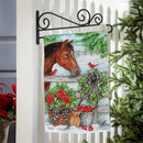 Horse & Cardinal Suede Garden Flag_x000D_