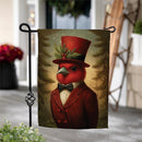 Sir Cardinal Suede Garden Flag