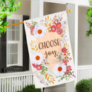 Choose Joy Applique House Flag