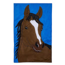 Single Horse Basic Applique House Flag
