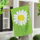 White Daisy Basic Applique House Flag