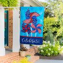 Celebrate Pinwheel Applique House Flag