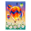 Hot Air Balloons Applique House Flag