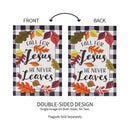 Fall For Jesus Applique House Flag