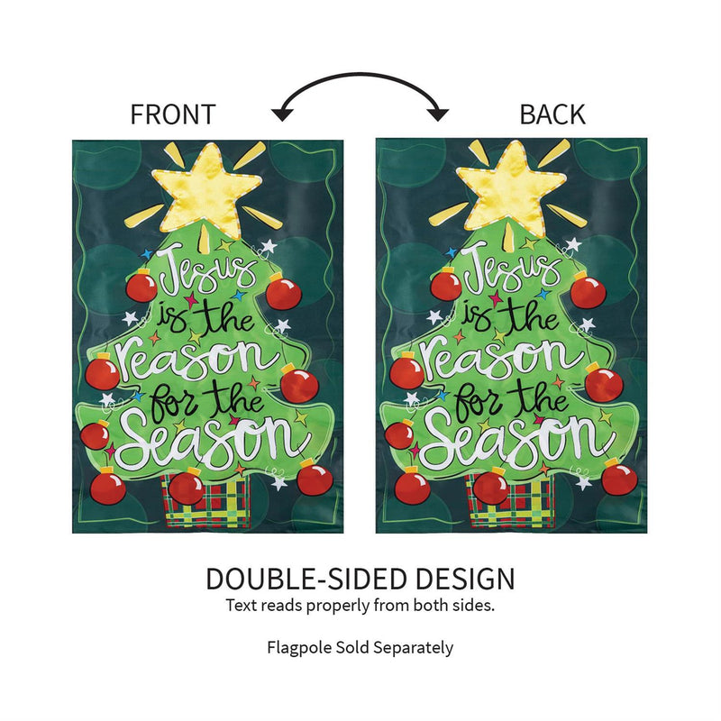 Jesus Is The Reason Applique House Flag