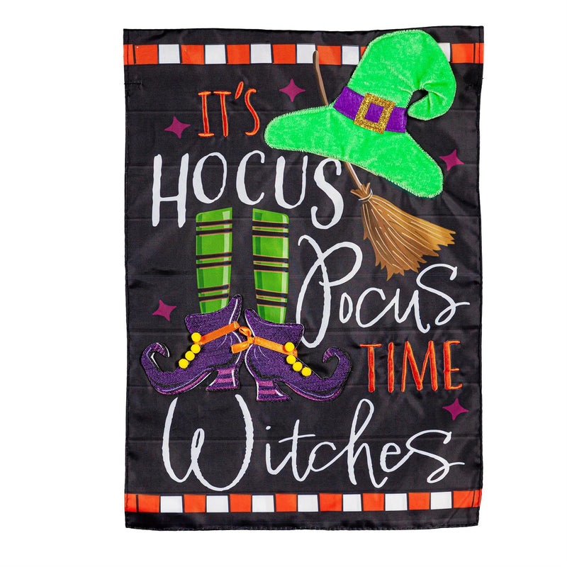 Hocus Pocus Time Applique House Flag