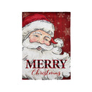Cheerful Santa Applique House Flag