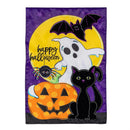 Halloween Friends Applique Garden Flag_x000D_