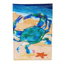 Blue Crab Applique Garden Flag