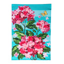 Pink Hydrangeas Applique Garden Flag