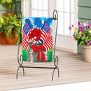 Patriotic Bouquet Applique Garden Flag