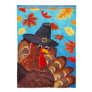 Turkey Time Applique Garden Flag_x000D_