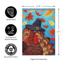 Turkey Time Applique Garden Flag_x000D_