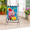 Pink Lemonade Applique Garden Flag