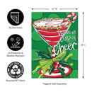 Have A Cup Of Cheer Applique Garden Flag