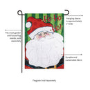 Ho Ho Ho Santa Applique Garden Flag