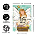 Oh Come Let Us Adore Him Applique Garden Flag_x000D_