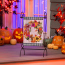 Wreath Of Gourds Applique Garden Flag