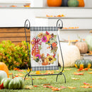 Wreath Of Gourds Applique Garden Flag