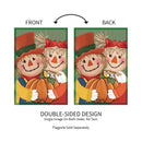 Couple Of Scarecrows Applique Garden Flag
