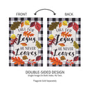 Fall For Jesus Applique Garden Flag