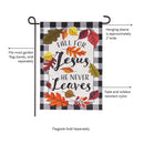 Fall For Jesus Applique Garden Flag