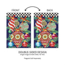 Happy Holidays Ornaments Applique Garden Flag_x000D_