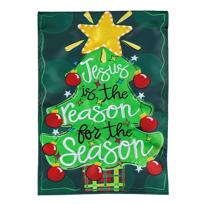 Jesus Is The Reason Applique Garden Flag