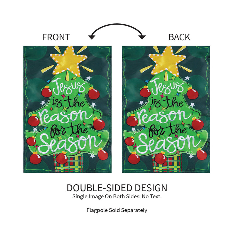 Jesus Is The Reason Applique Garden Flag