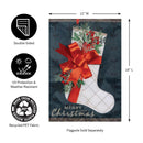 Christmas Stocking Applique Garden Flag_x000D_