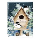 Winter Birds Welcome Applique Garden Flag
