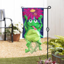 Jumping Frog Kickin Garden Flag