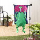 Jumping Frog Kickin Garden Flag