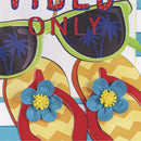 Summer Vibes Only Applique Garden Flag