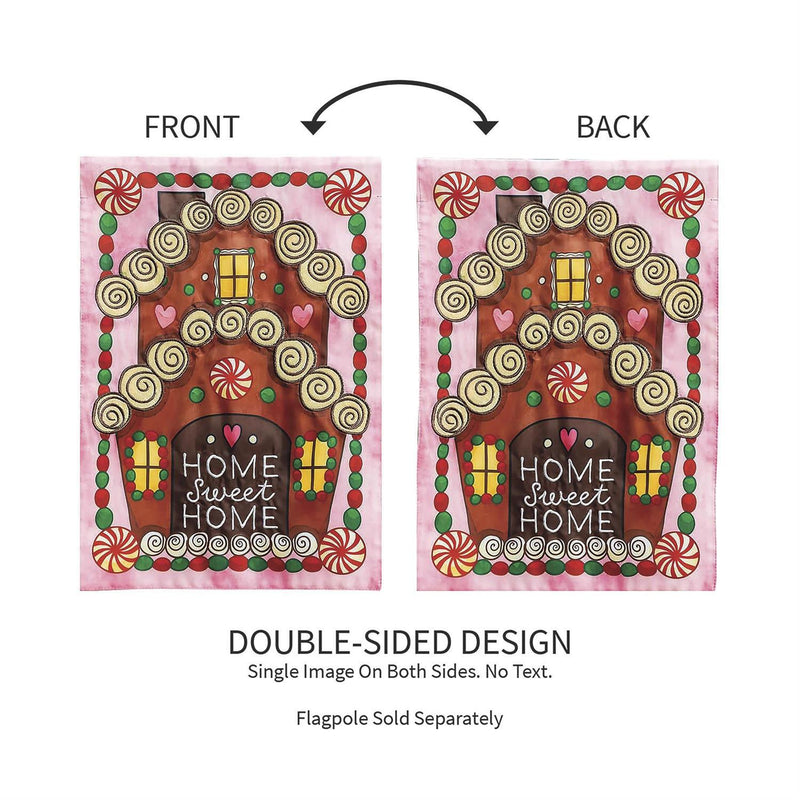 Home Sweet Home Applique Garden Flag