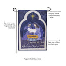 Come Let Us Adore Him Applique Garden Flag