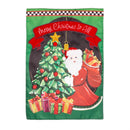 Jingle Bell Square Applique Garden Flag