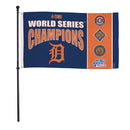 Detroit Tigers Single Sided Flag w/ 2 Grommets, 3'x5' Multi Win Flag