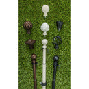 Ridged Cone Interchangeable Finial, Black