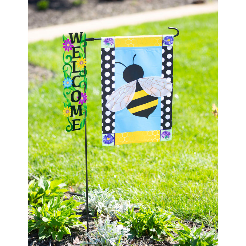 Evergreen Flag hardware,Decorative Garden Flag Stand, 2 Assorted,20x0.36x43.5 Inches