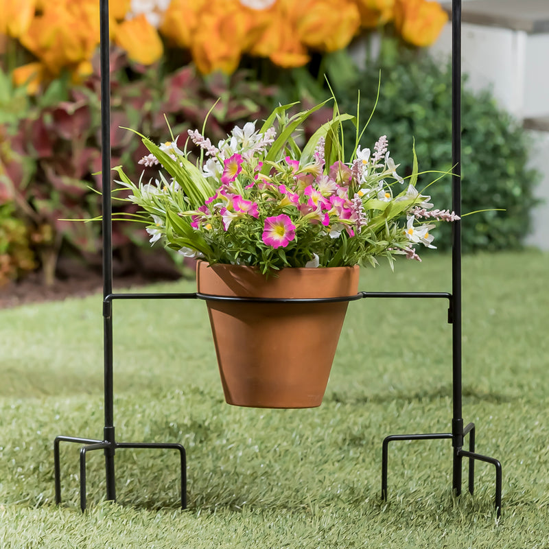 Evergreen Flag hardware,Potted Plant Garden Flag Stand,6x18x53 Inches